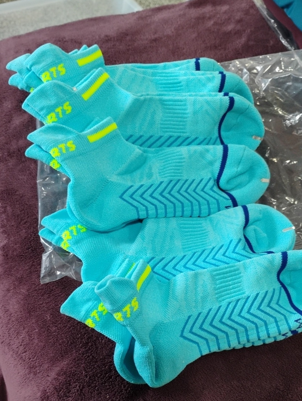 Kohl's Athletic Ankle Socks - Aqua (Pack)